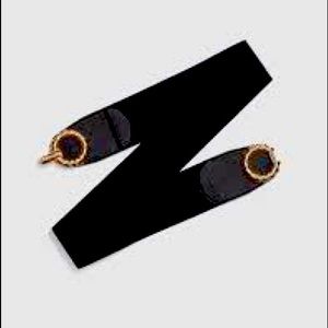 Front-Closure Stretch-Belt - Goldtone Ring - 3X